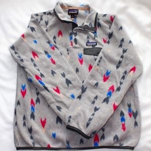 Grey Pattered Patagonia Pullover